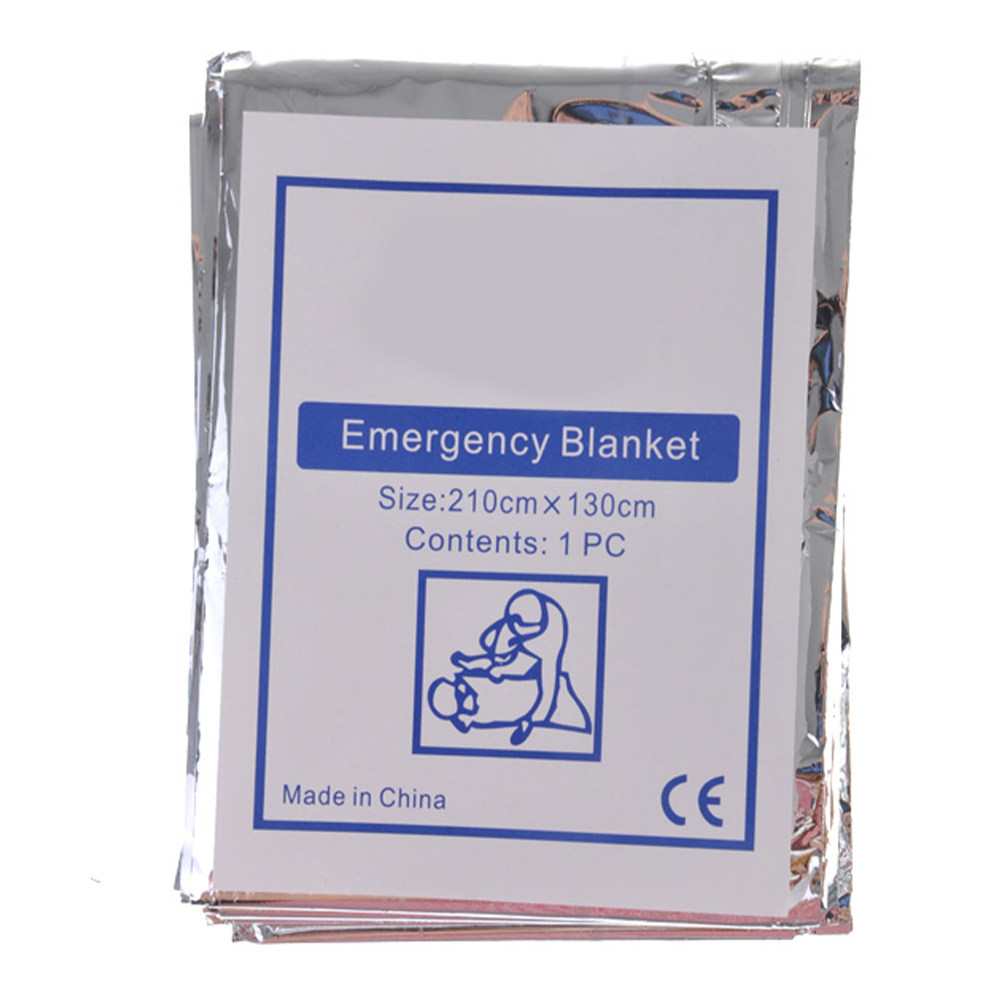 Survival Blanket Reflective - Manta de supervivencia para emergencias: impermeable,