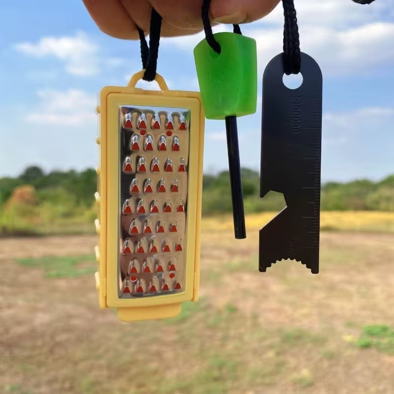 Magnesium Fire Starter - Tinder de emergencia portátil para exteriores,