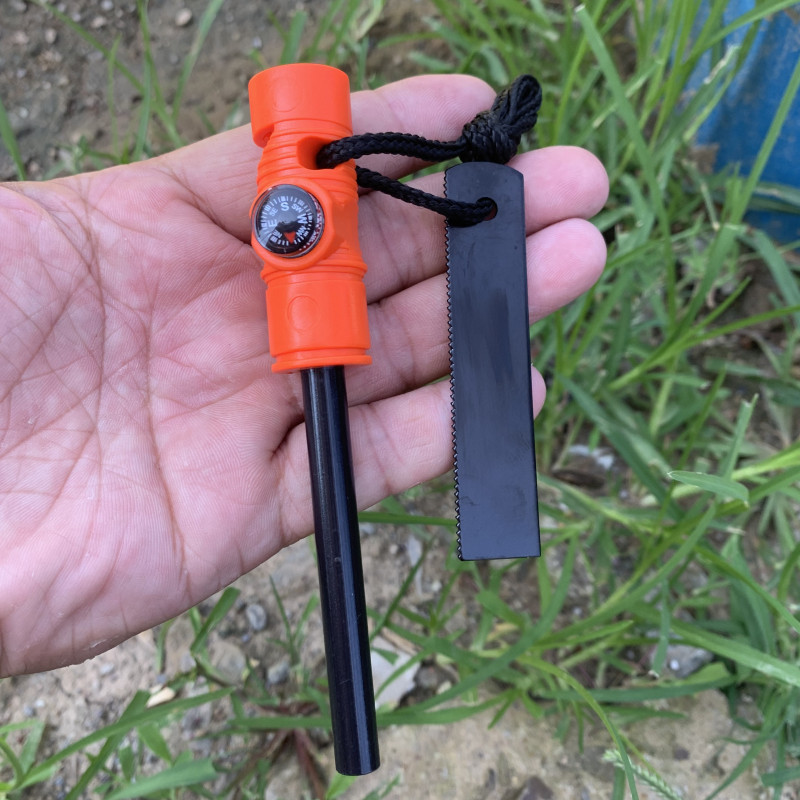 Magnesium Fire Starter - Varilla de Magnesio Multifuncional Tres en