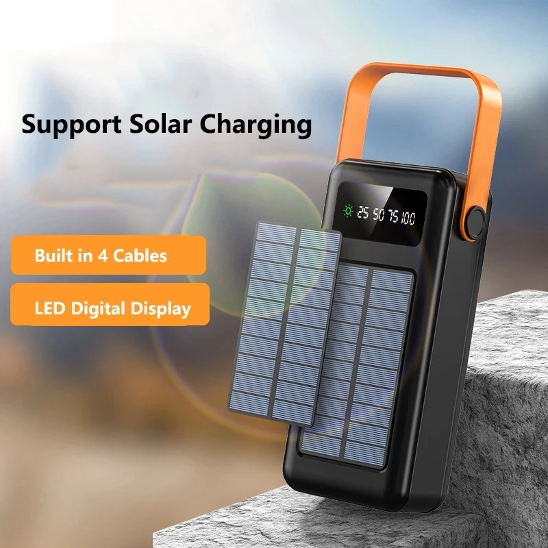 Banco de Energía de 100000mAh, - Solar Emergency Charger reseña y precio